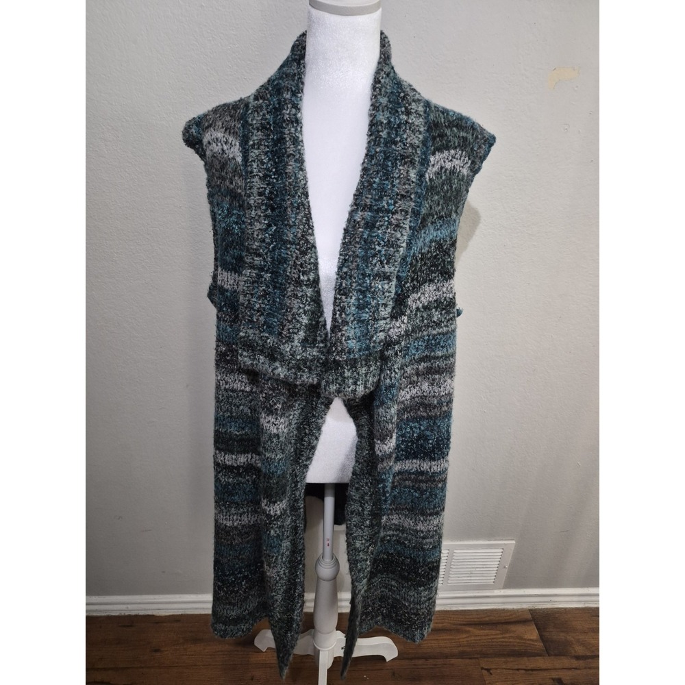 Soft‎ Surroundings Womens Kimono Boho Duster Cardigan Multicolor 3X Flowy Preppy